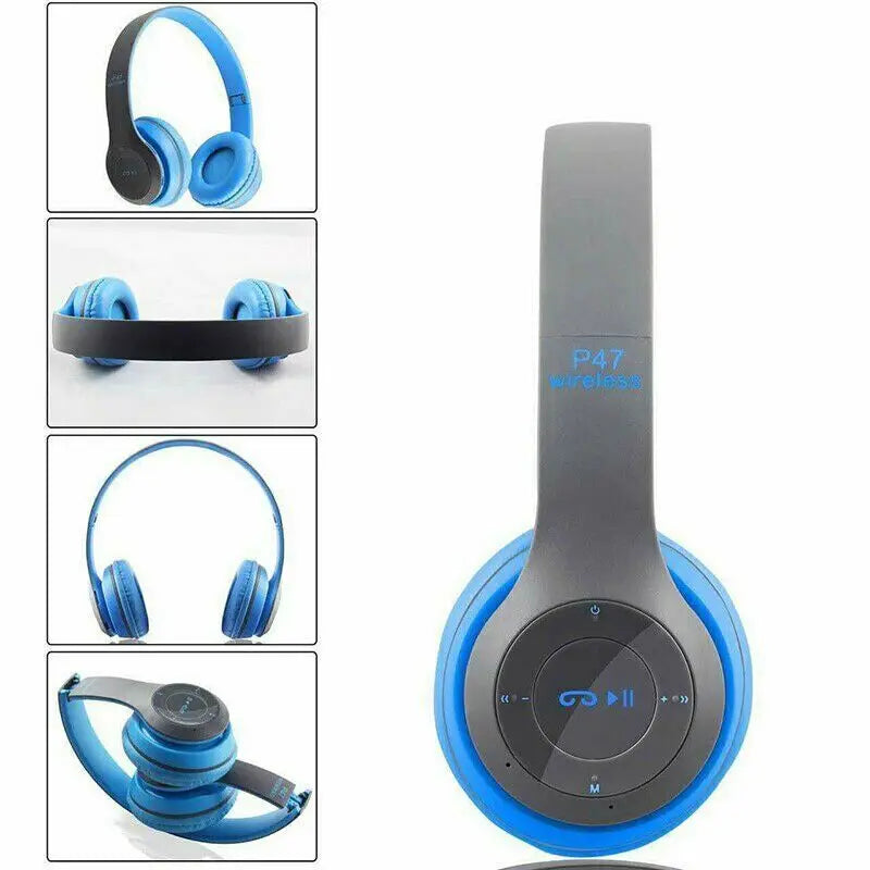 Multifunctional Wireless Stereo Bluetooth Headphone MP3 Player FM Radio Headset for iOS Android Men Women