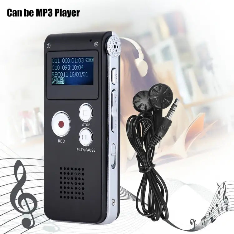 USB Voice Recorder Professional Dictaphone WAV MP3 Player