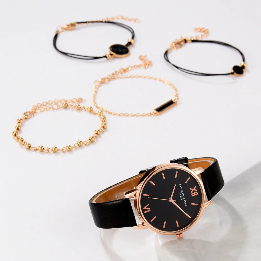 5pcs Women’s Luxury Watch Set - Gift For Her