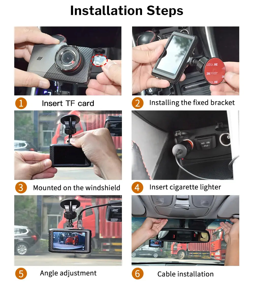 Deelife Car DVR 1296P Video Recorder Dash Cam