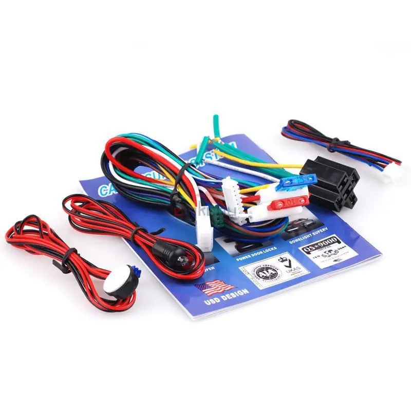 DOXINGYE Universal One Way Car Burglar Alarm Protective System Security Anti-theft Siren Horn +2 Remote Control