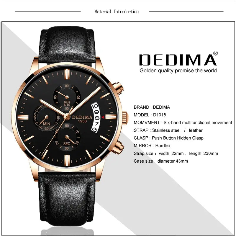 DEDIMA Men’s Luxury Watch