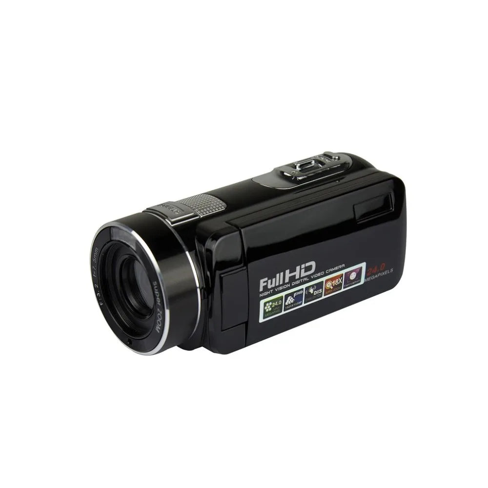 24MP Digital Camera 1920 x 1080 Full HD Night Vision 3.0 Inch LCD Screen 18X Zoom Video Camcorder Mini DV Drop Shipping