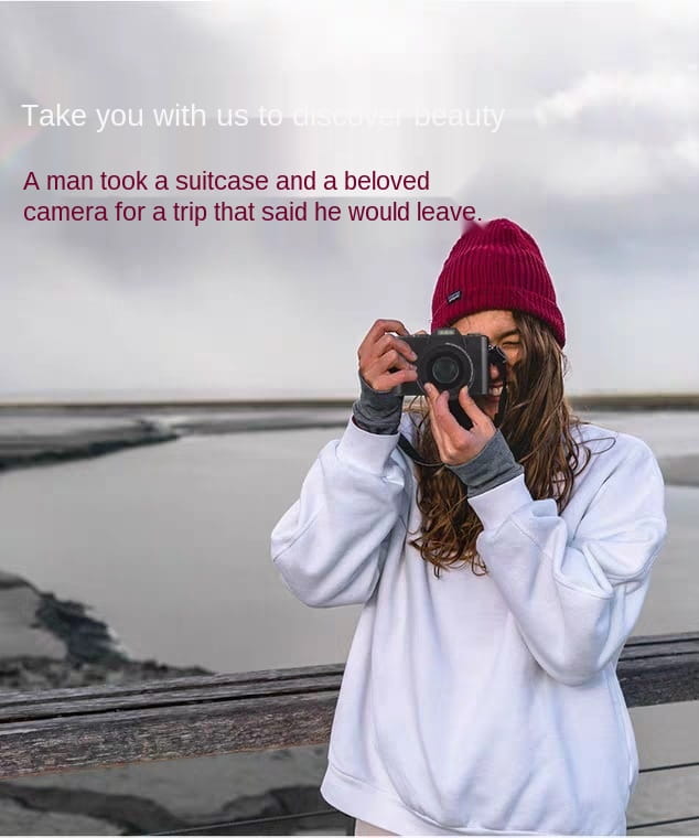 ELRVIKEC 2021 4K HD 16X Digital Camera Micro Single Retro With WiFi Professional Vlog External Lens