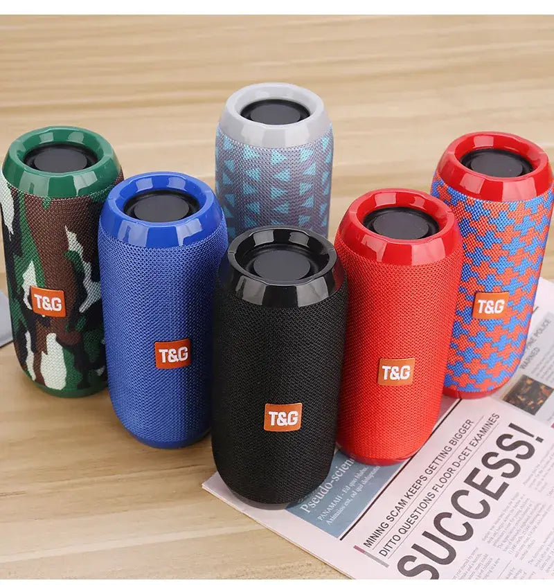 Outdoor Bluetooth-compatiple Speaker Portable Bass Stereo Wireless Column Computer Support FM Waterproof Speakers