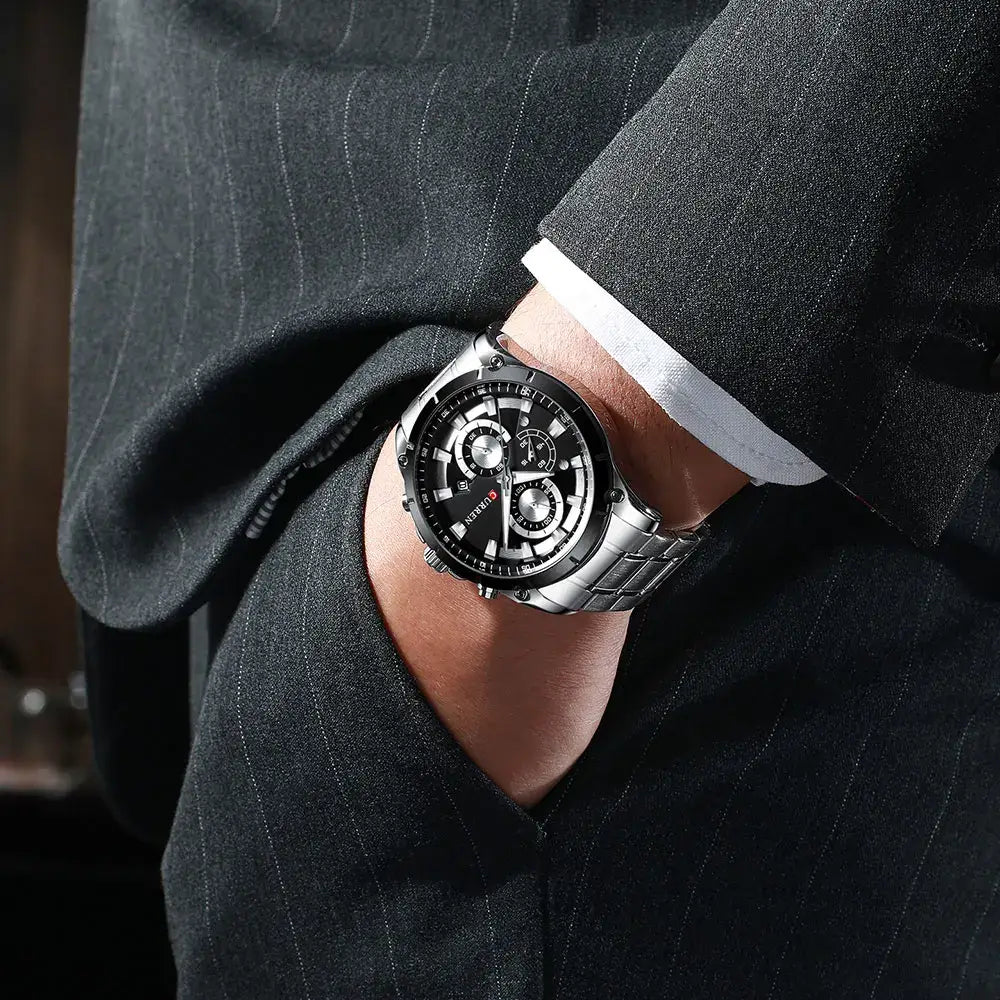 CURREN 8360 Men’s Waterproof Quartz Watch with Calendar