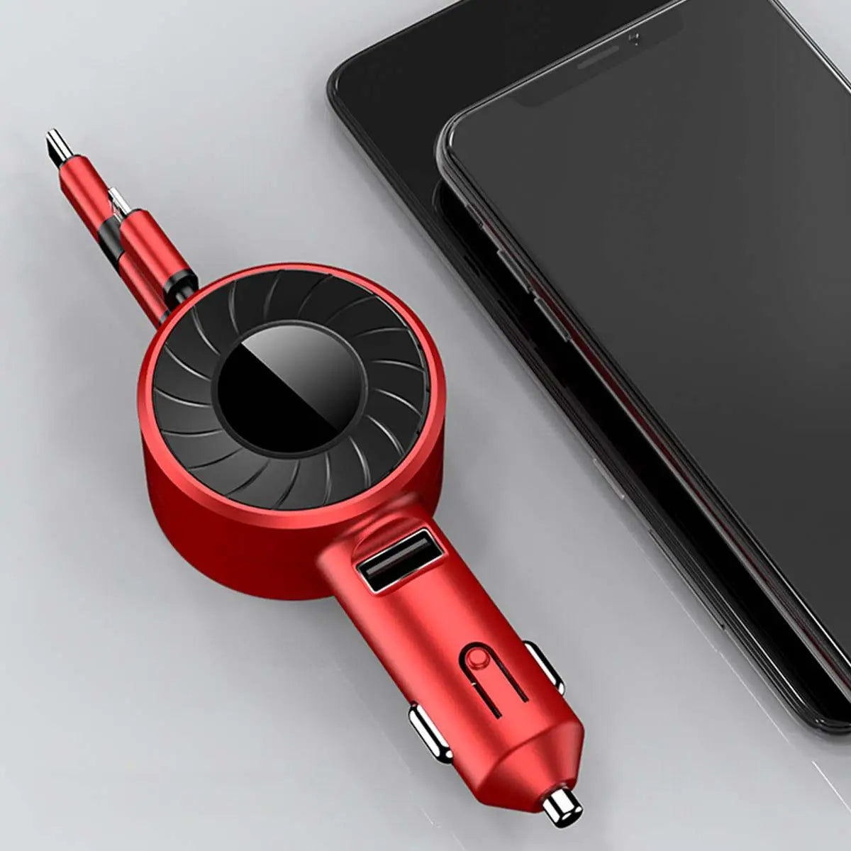 3-IN-1 Car Charger Mobile Phone Adapter