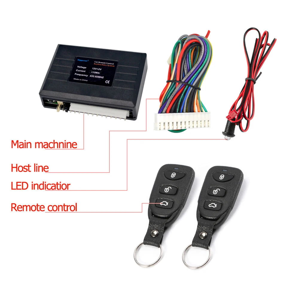Universal Car Alarm Systems Auto Remote Central Kit Door Lock Keyless APP With Contr Entry System Locking