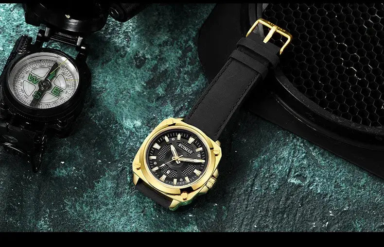 RUIMAS Men’s Quartz Watch - Leather Strap