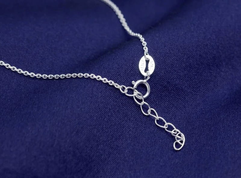 DXJEL Republic Dropship Suppliers 100% 925 Sterling Silver Love Heart Necklaces for Women Vip Link Dropshipping Center