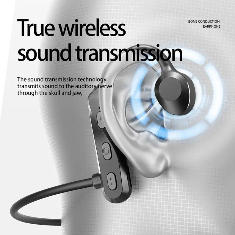 K69 Bone Conduction Bluetooth Headphones In-ear Wireless Sports