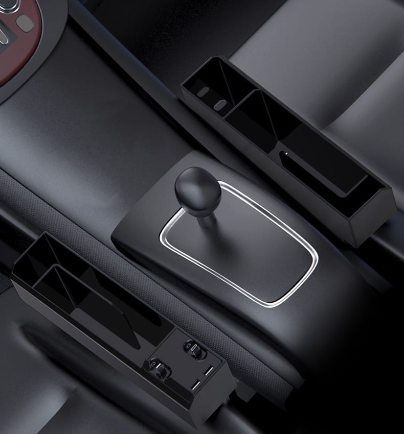 Fast Charging Car Seat Crevice Storage Box Gap Slit Pocket Catcher Organizer Universal Card Phone Holder