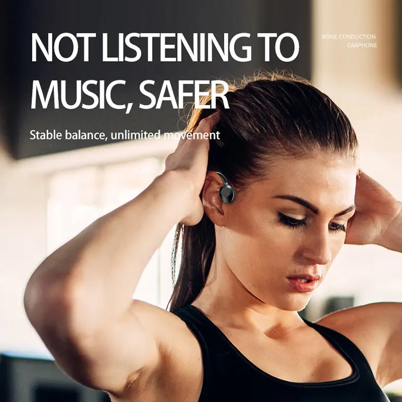 K69 Bone Conduction Bluetooth Headphones In-ear Wireless Sports