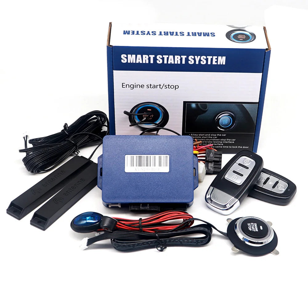 Remote Starter Car Alarm with Autostart Smart System Universal Start Stop Ignition Button for Central Lock Auto