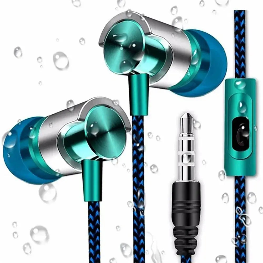Wired In-ear Earphone In Ear Noise Cancellation Ergonomic Design Stereo Sports Music Headphones For Mobile Phone