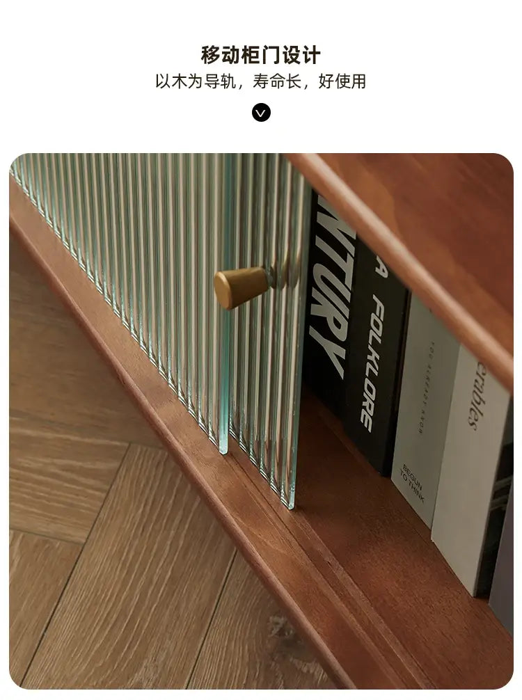 Simple Trendy Tv Stand Mid Century Metal Handles Retro Luxury With Drawers Classic Mobiletto Porta Room Furniture