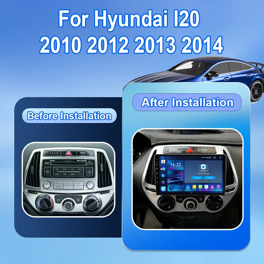 Android 16 Car DVD For Hyundai I20 2010 2012 2013 2014 Auto
