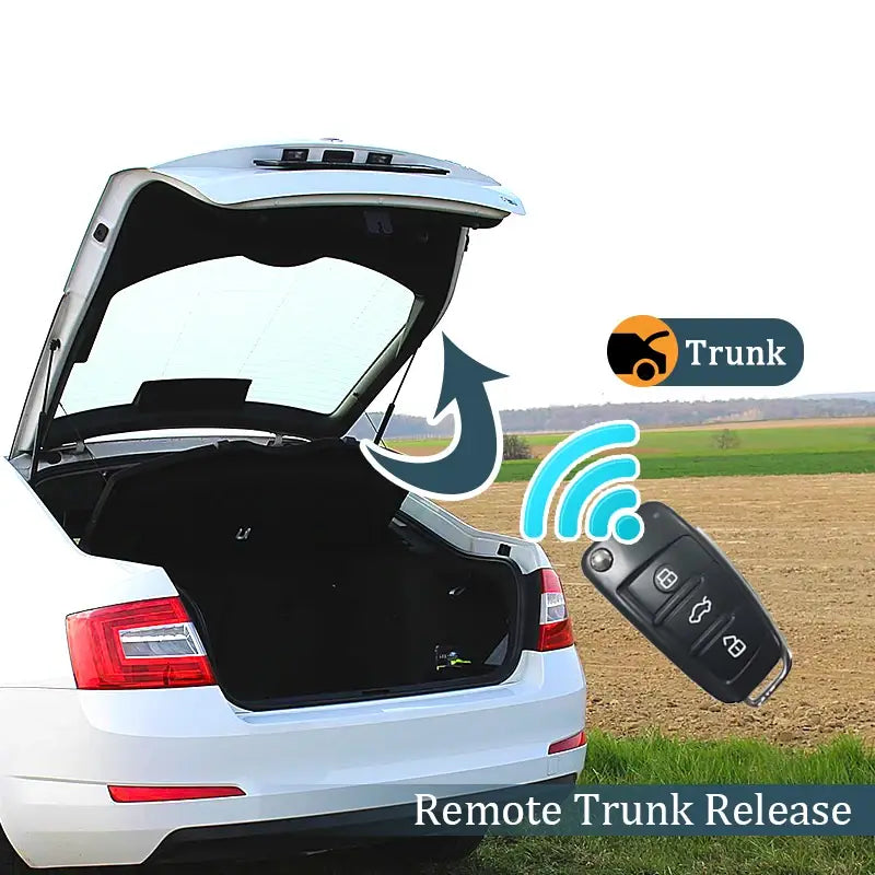 Hippcron Car Alarm Vehicle System 1-Way Universal Protection Security Keyless Entry Siren + 2 Remote Control Burglar