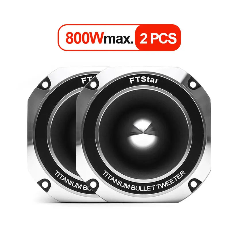 2 Pcs 3 inch Car Speakers Max. Power 800W Full Range Frequency Titanium Tweeter Automotive Audio Music Speaker