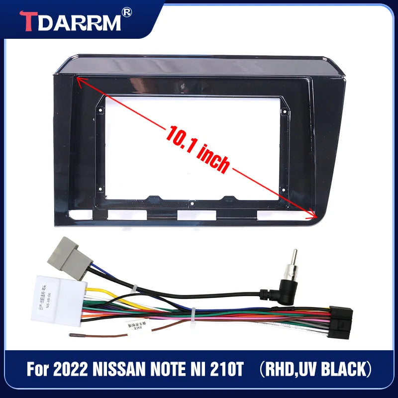 Car Stereo Android GPS Multimedia Radio Fascia Panel Dashboard Frame Installation Trim Kit For NISSAN NOTE NI 210T 2022