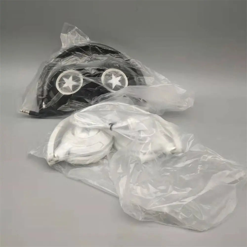 Sound Wired Headphones Over Ear Headset Bass HiFi Music Stereo Earphones Flexible Adjustable For PC Mobile