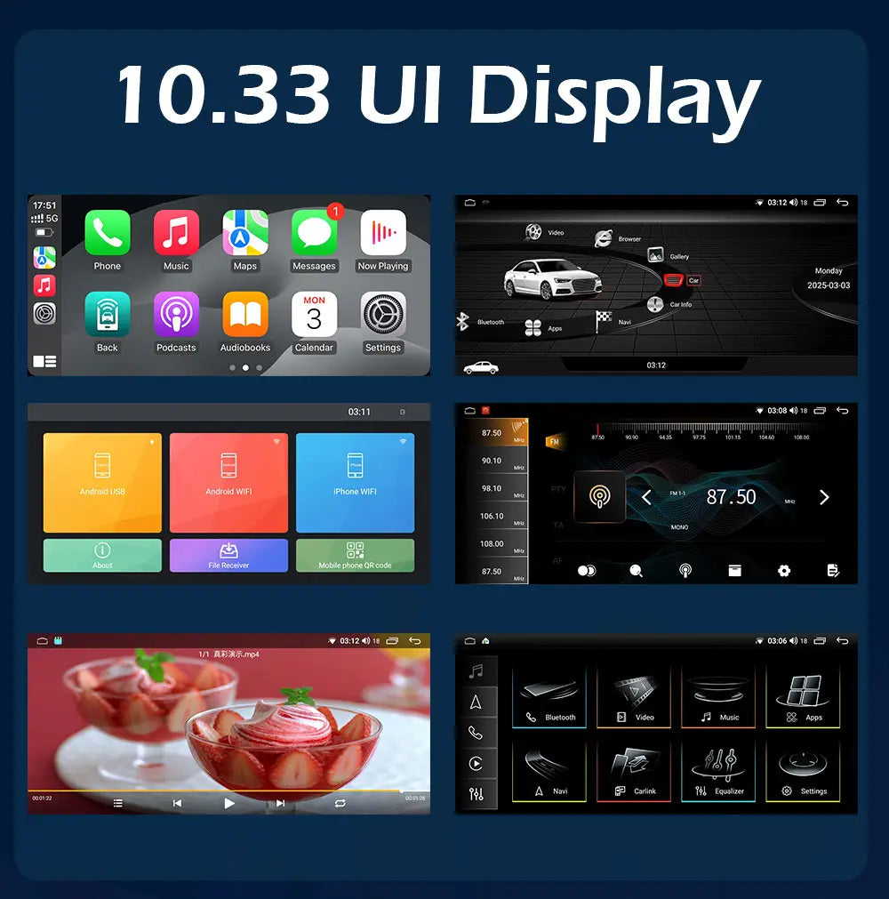 GPS Car Radio for Audi A3 2013 - 2020 Audio Multimedia