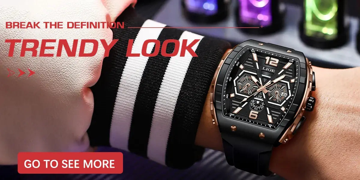 2025 New Mens Watches LIGE Top Brand Luxury Leather Casual Quartz Watch Men’s Sport Waterproof Clock Relogio Masculino