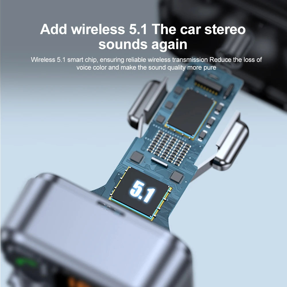 Blue circuit board car stereo with read PD20W fast charging display