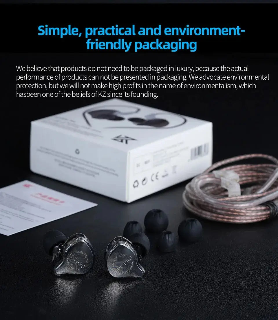 KZ EDC PRO Wired Earphone Large Dynamic Drivers Earbuds