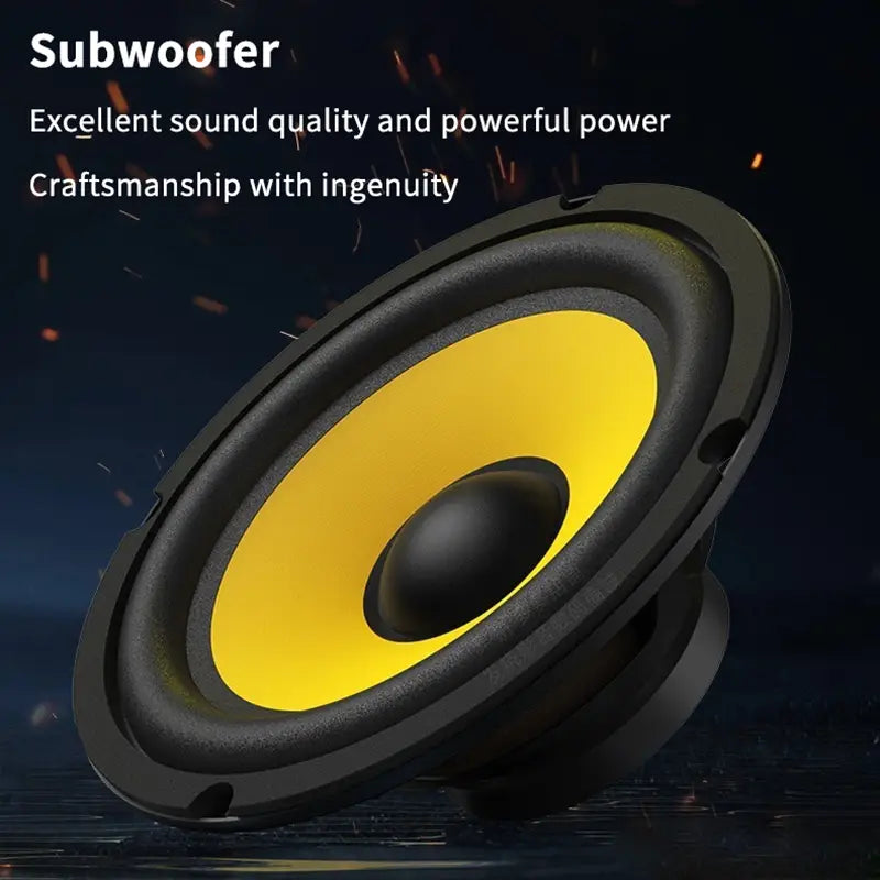 5/6/8/10 Inch Car Bass Speaker Coaxial Subwoofer HiFi Music