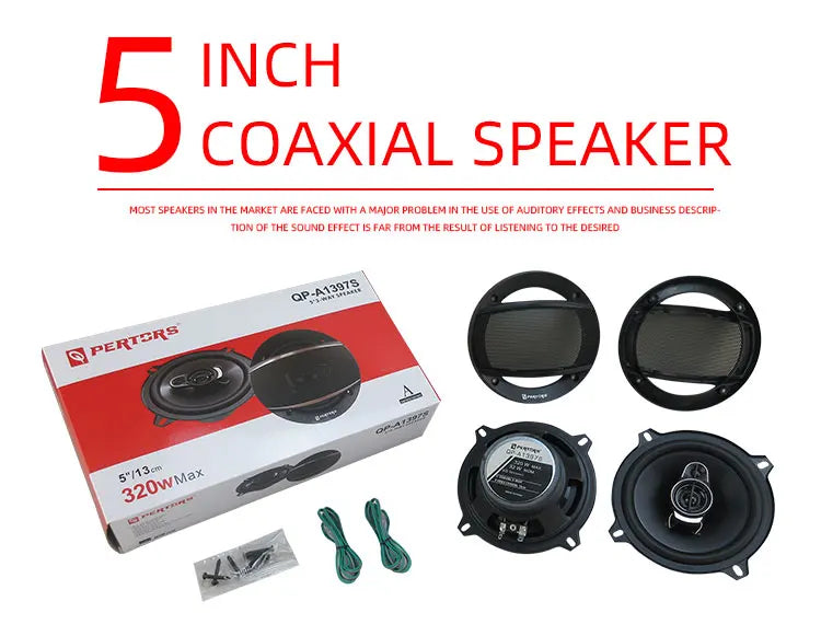 6 Inch 3-Way HiFi Coaxial Car Speakers 400W Vehicle Door Auto Audio Music Stereo Full Range Frequency Automotive