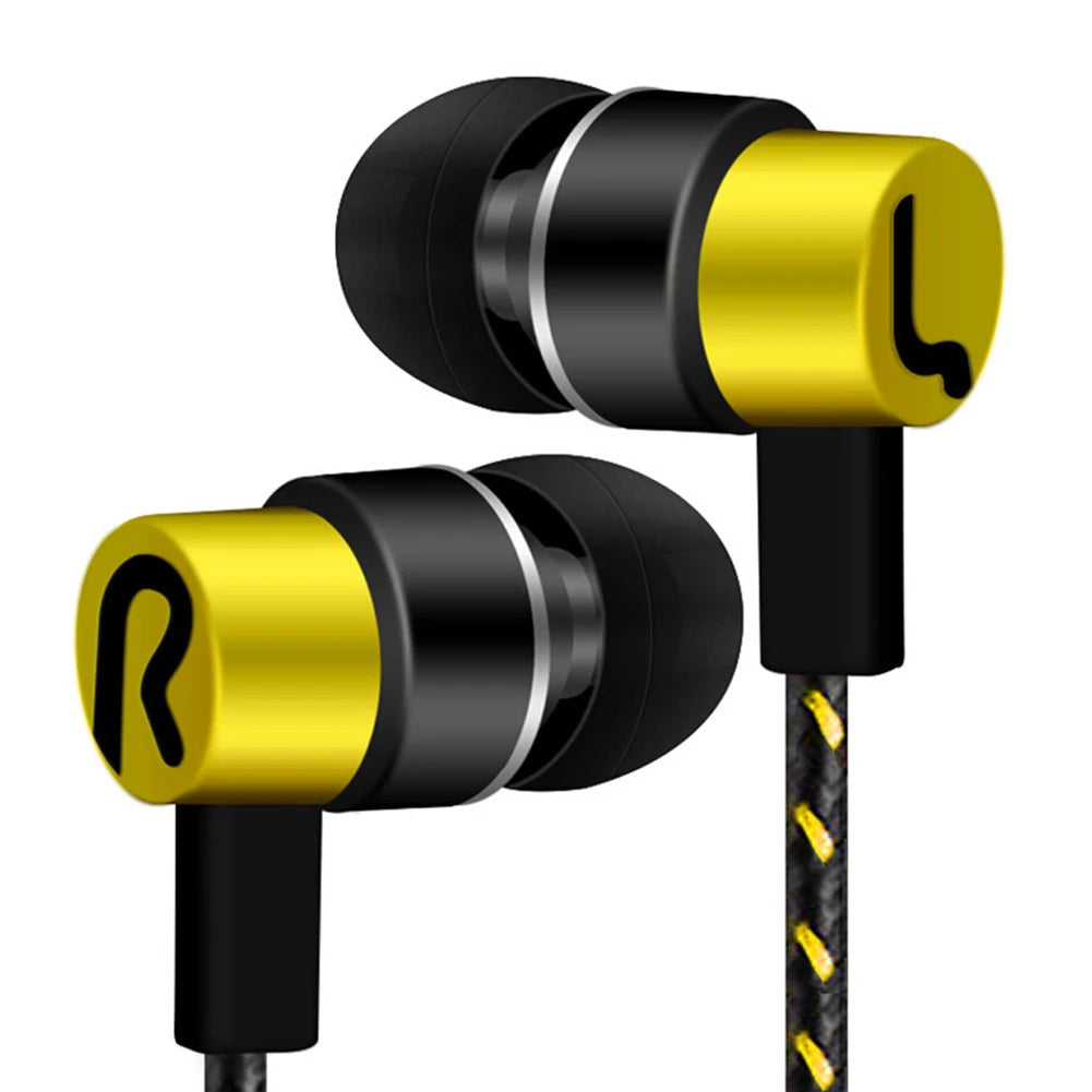 3.5mm Wired Headphones 2 Basic In-Ear Stereo Earbuds Mobile earphones Superb Bass Effect Headset