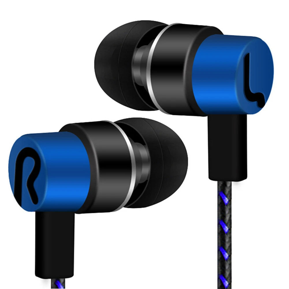 3.5mm Wired Headphones 2 Basic In-Ear Stereo Earbuds Mobile earphones Superb Bass Effect Headset