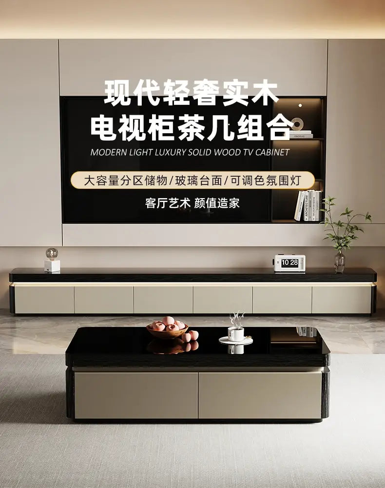 Elegant Space Saving TV Stand Eco Friendly Materials Sustainable Modern Aesthetics Sliding Doors Living Room Furniture