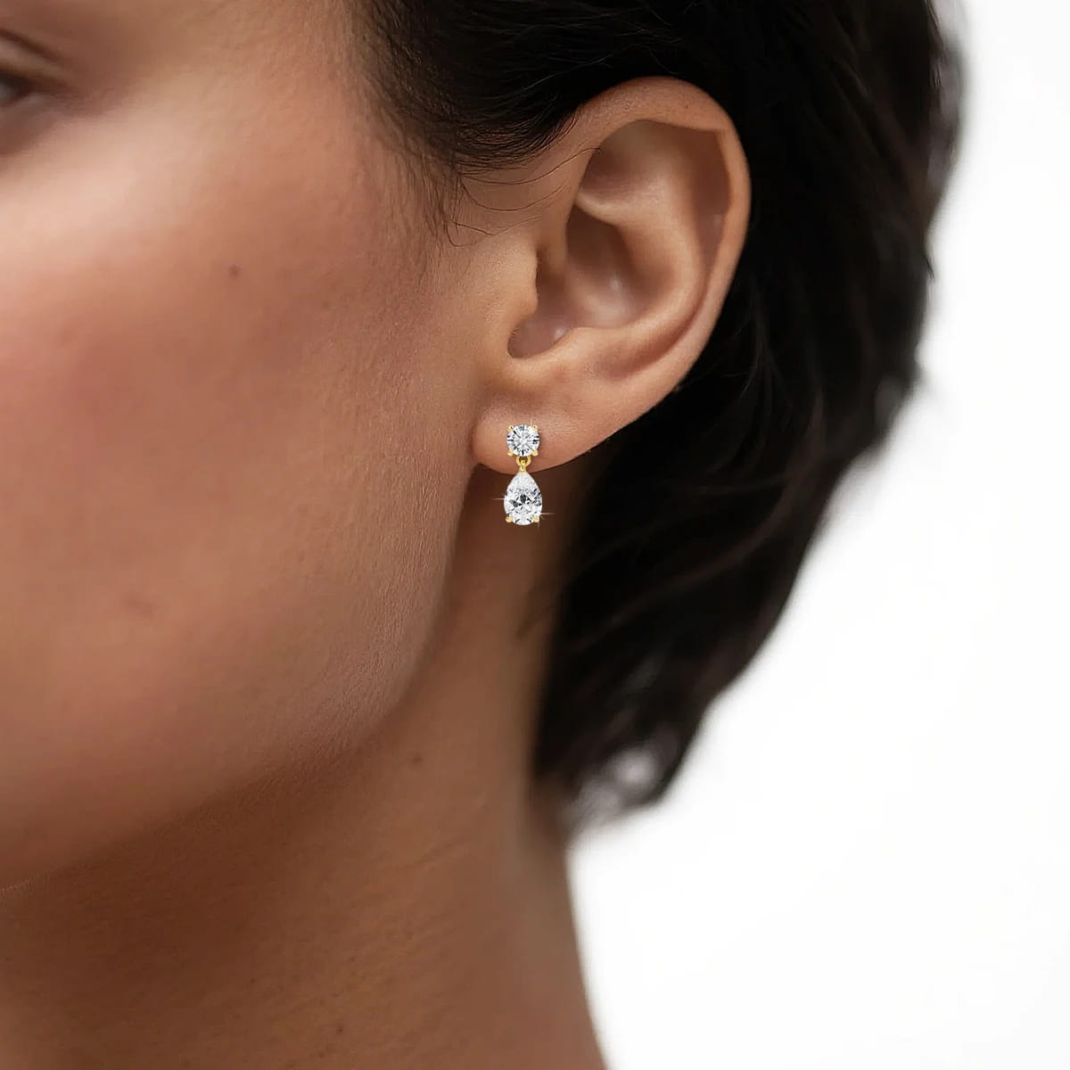 100% Real Moissanite Dangling Earrings For Women Lab Diamond Eardrop 925 Sterling Silver Jewelry Girl Valentine’s Day