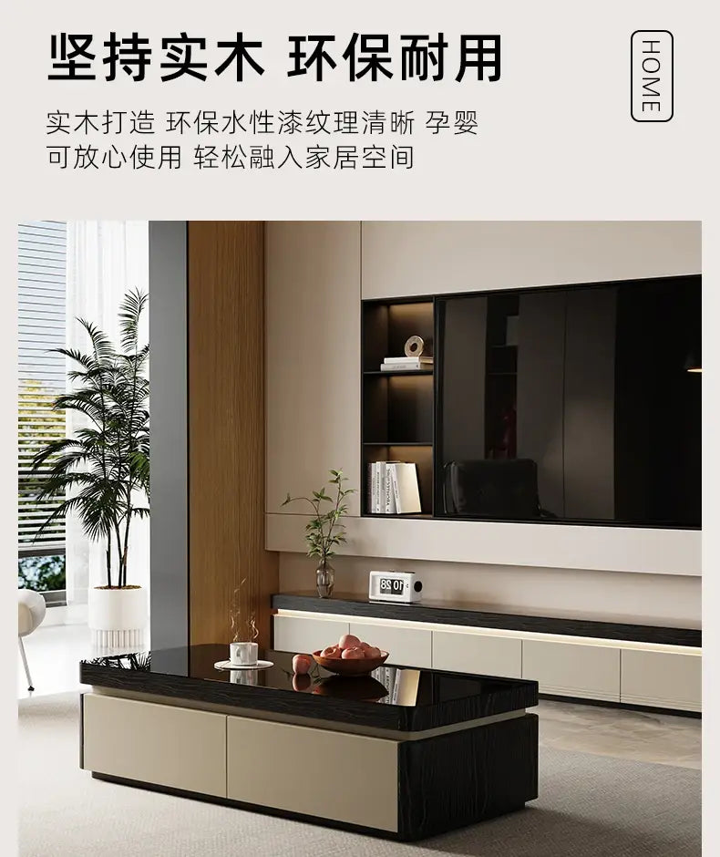 Elegant Space Saving TV Stand Eco Friendly Materials Sustainable Modern Aesthetics Sliding Doors Living Room Furniture