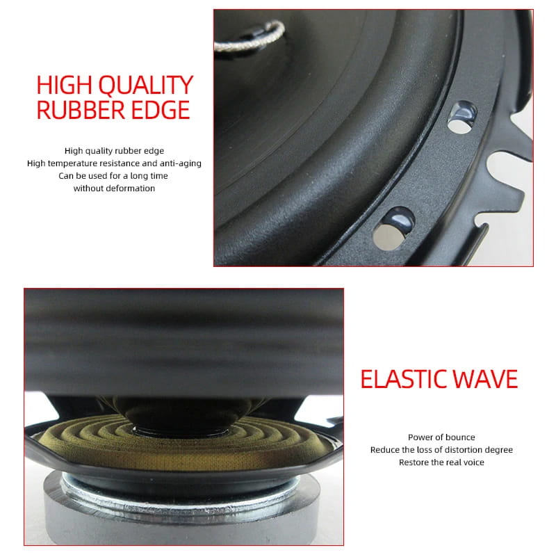 6 Inch 3-Way HiFi Coaxial Car Speakers 400W Vehicle Door Auto Audio Music Stereo Full Range Frequency Automotive