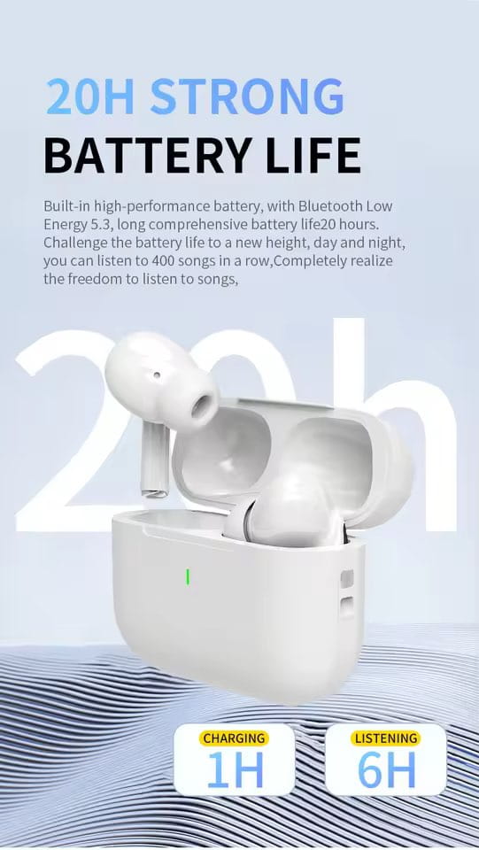 TWS Pro 5 Wireless Bluetooth Earphones Headphones ANC Noise