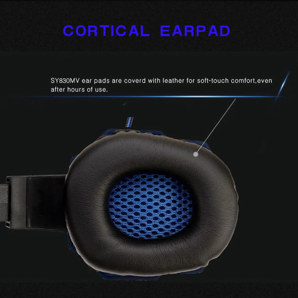 Wired Gaming Headphones With LED Light Noise-cancelling Gamer Headset Microphone for PC Computer Laptop For PS4 PS5 Xbox