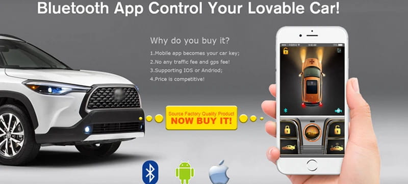 Autostart car start stop button Engine system push keyless entry 12v alarm sysem