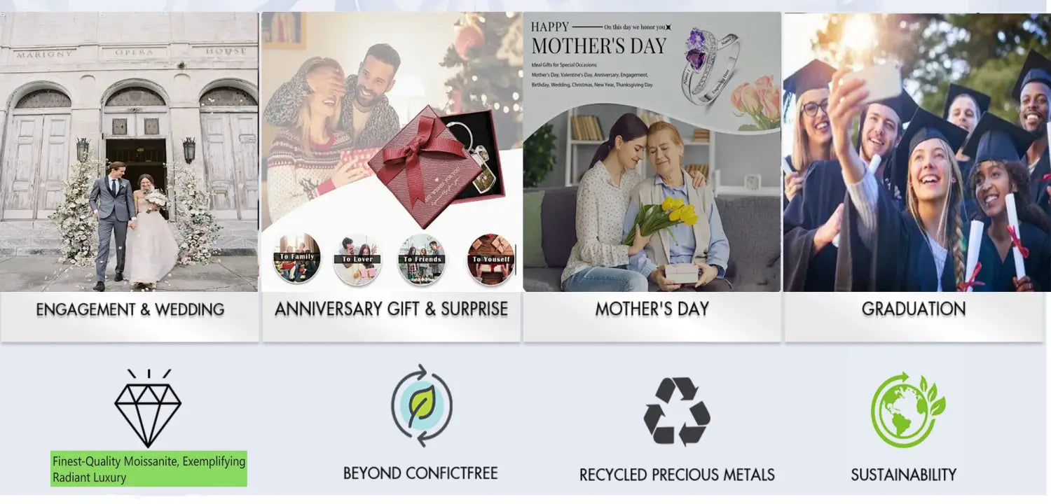 Elegant Moissanite Hoop Earrings for Women - S925 Silver with D Color Diamond Accents Great Daily Wear & Special