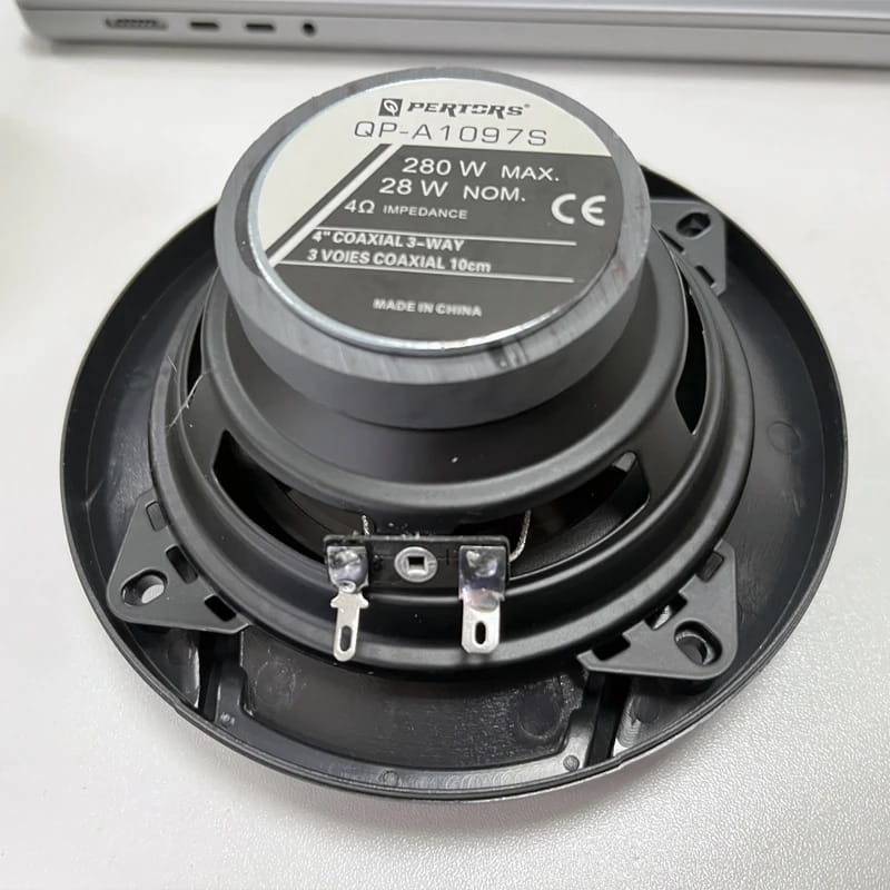 2pcs (2X280W) 560W Premium 4-Inch HiFi Car Speakers - HD Audio 4.0 Surround App Control Universal Flush Mount