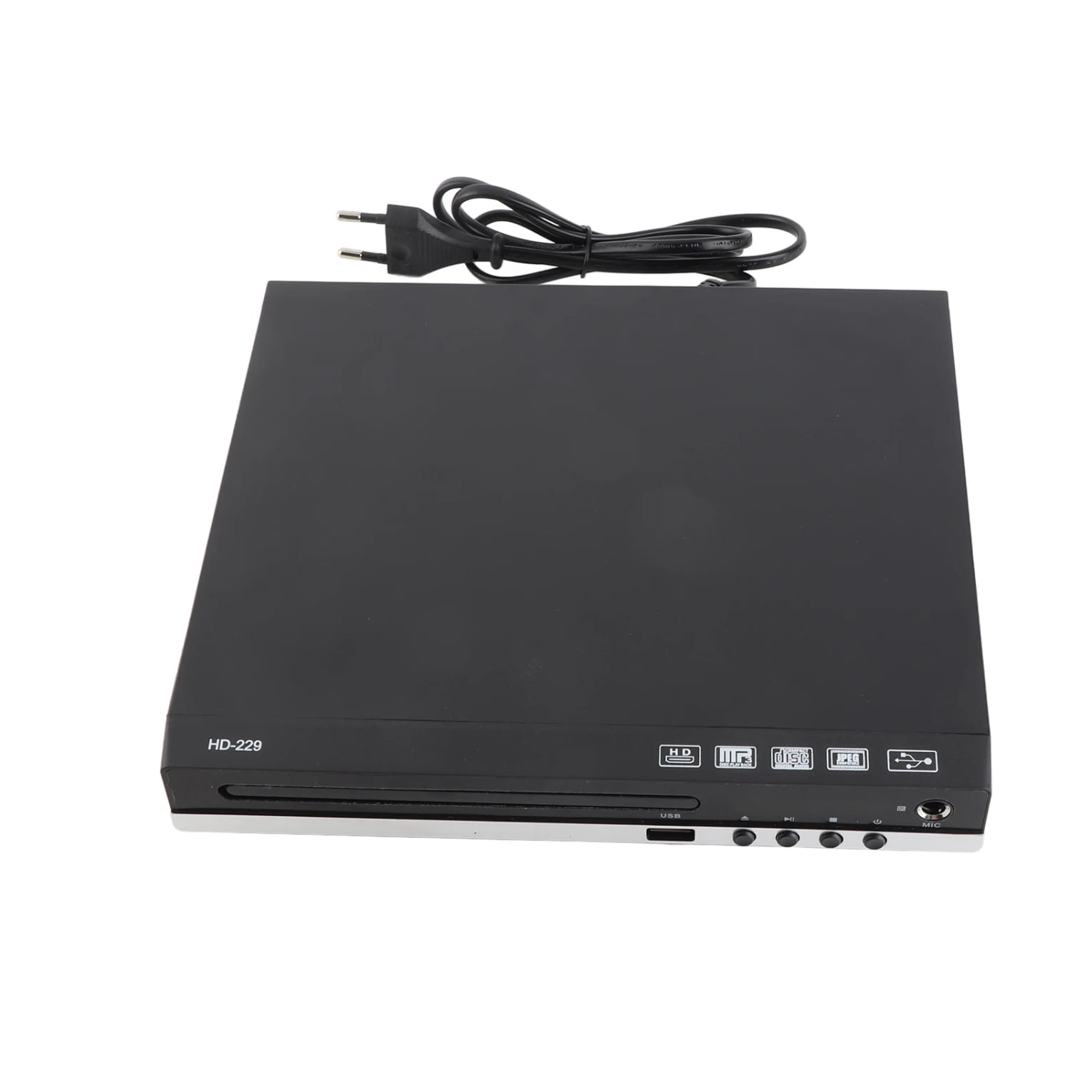 Home DVD Player CD Disc Digital Multimedia U Disk Playback HD AV Output with Remote Control