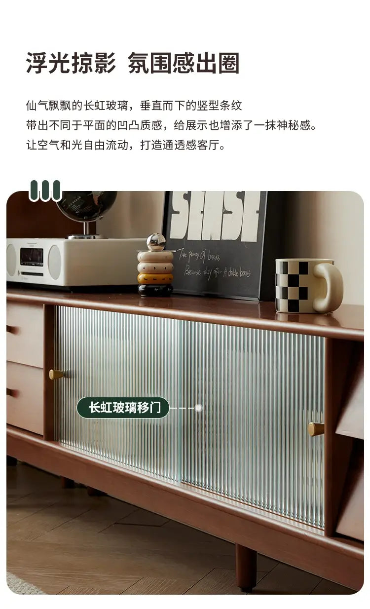 Simple Trendy Tv Stand Mid Century Metal Handles Retro Luxury With Drawers Classic Mobiletto Porta Room Furniture