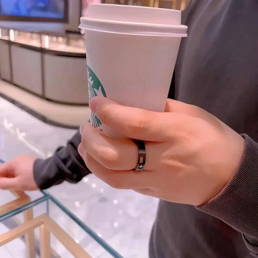 Classic Luxury Jewelry MOVE TITANIUM Series White Diamond Men’s ring Movable Stone S925 Pure Silver Material New Year’s