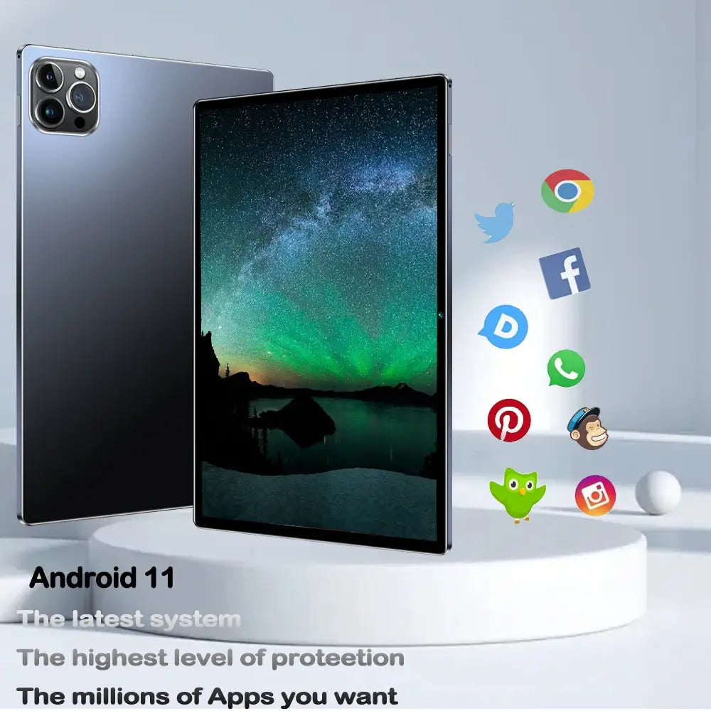 2024 Top selling 10.1-inch Tablet with 4GB RAM 64GB ROM Android 11 System Song Player Global Version 5000 mAh