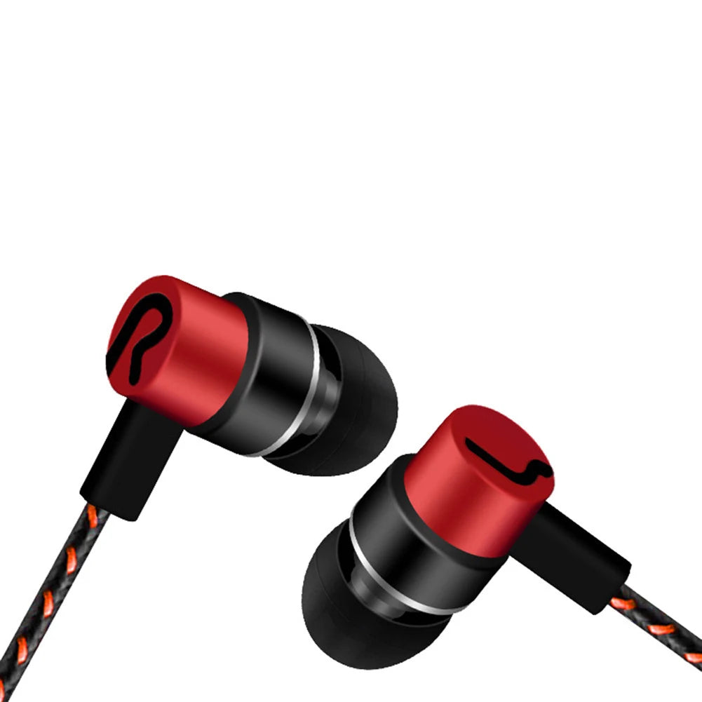 3.5mm Wired Headphones 2 Basic In-Ear Stereo Earbuds Mobile earphones Superb Bass Effect Headset