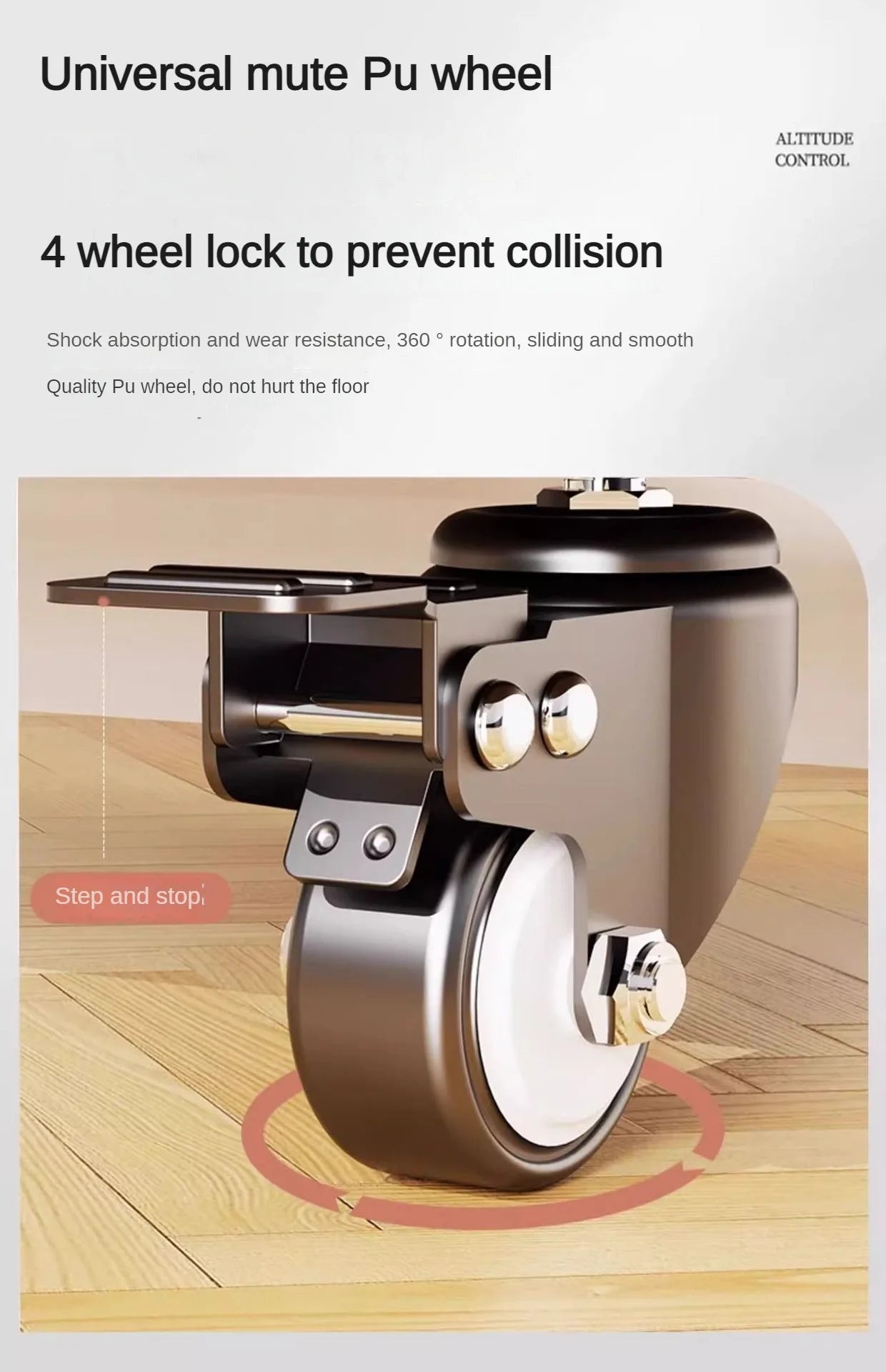 Floor TV Stand with Power Outlet Universal for 26-65 inch TVs up to 110 lbs Height Adjustable Swivel