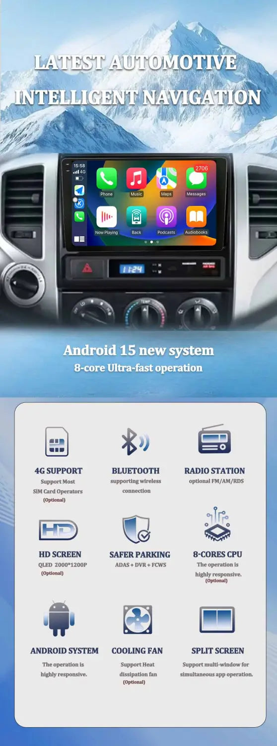 Carplay GPS 4G WIFI Car Radio Touch Screen for Ford Mondeo