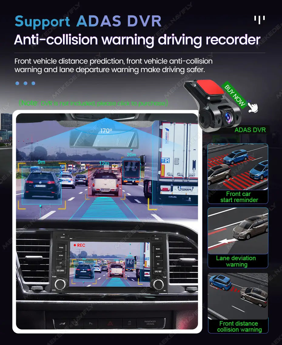 Navifly 7’’ 1Din Android 15 Car Radio Multimedia Video